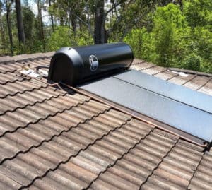 Rheem Solar Panel On The Roof Of A House