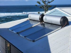 Solar Hot Water Systems Installed On The Roof